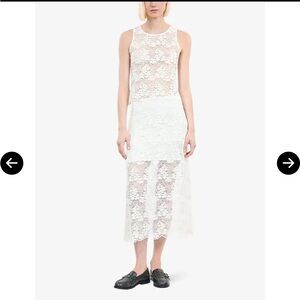 NWT The Kooples Lace MIDI skirt
